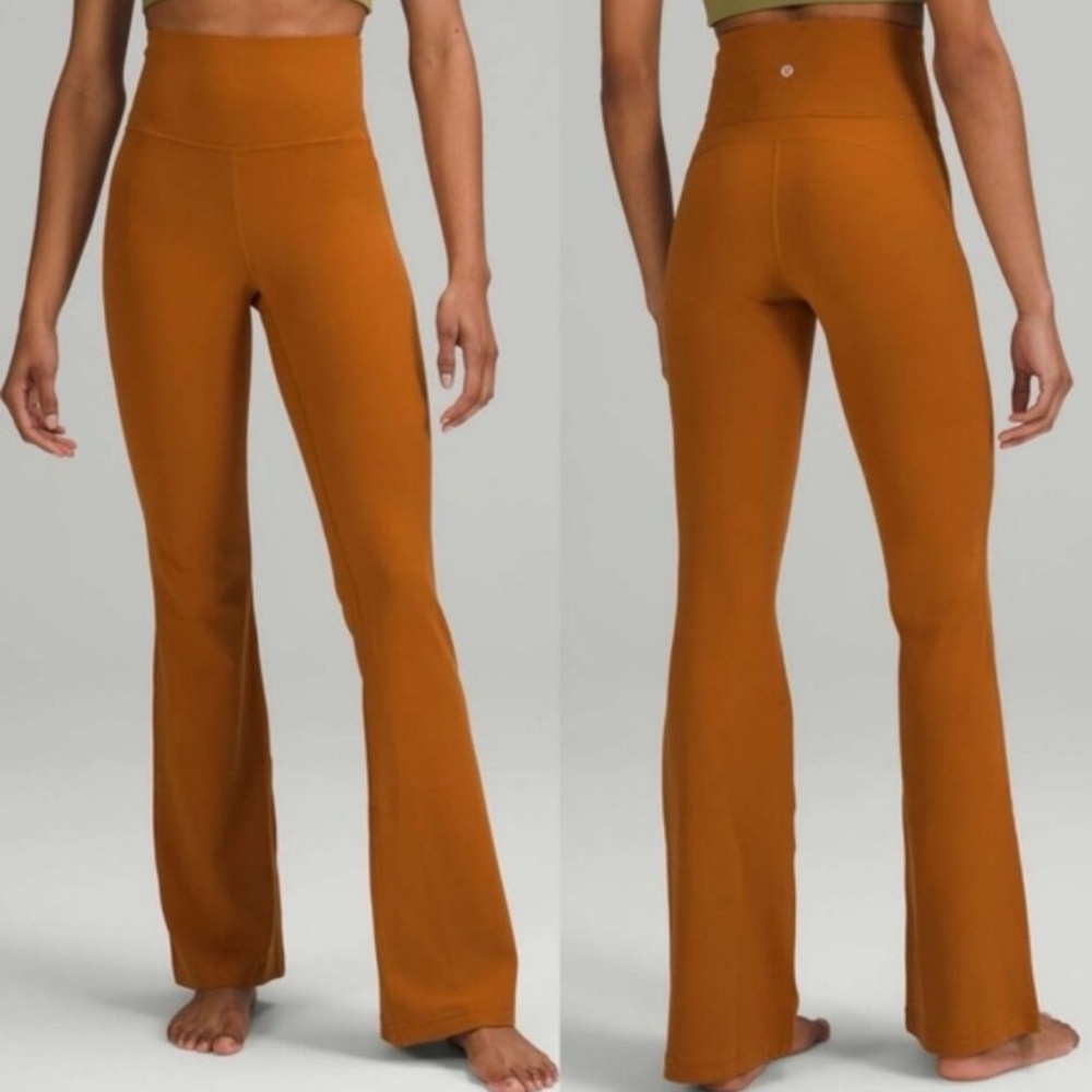 lululemon athletica Orange Flare Pants